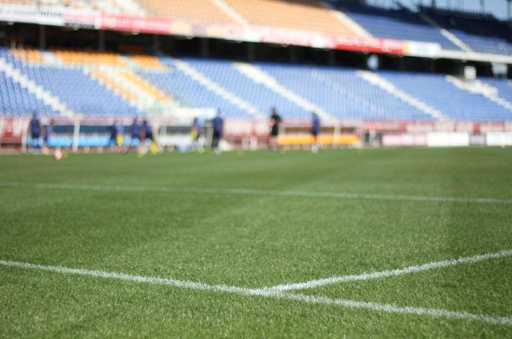 pelouse hybride airfibr du stade de l'aube